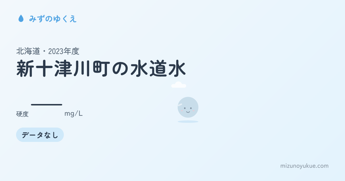 北海道新十津川町の水道水カード