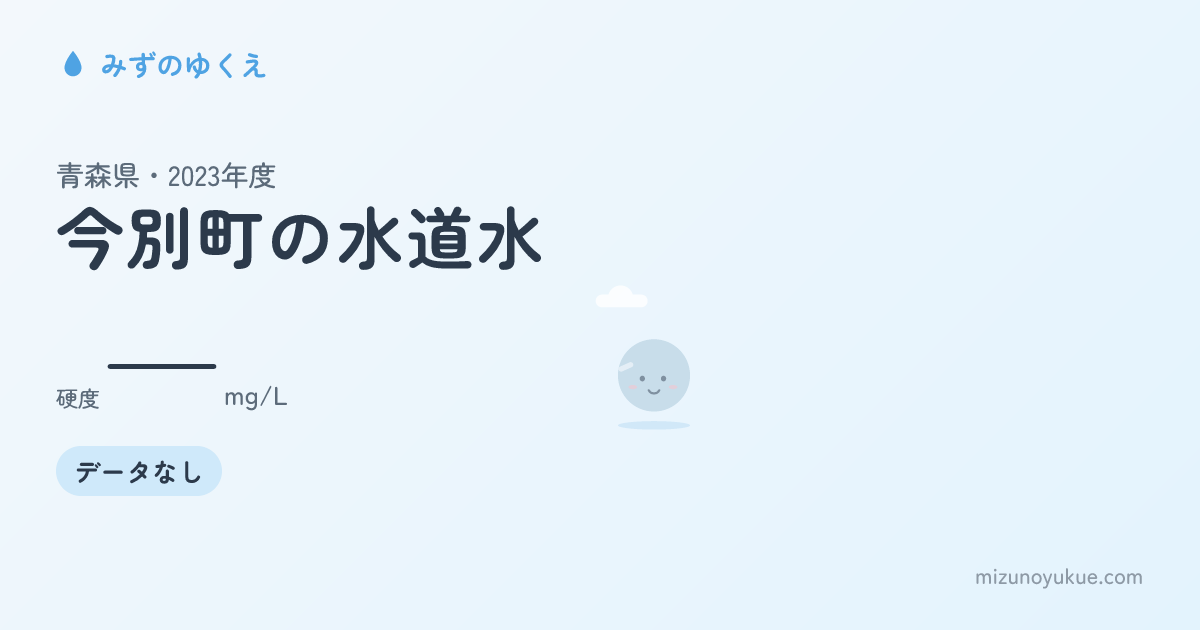 青森県今別町の水道水カード