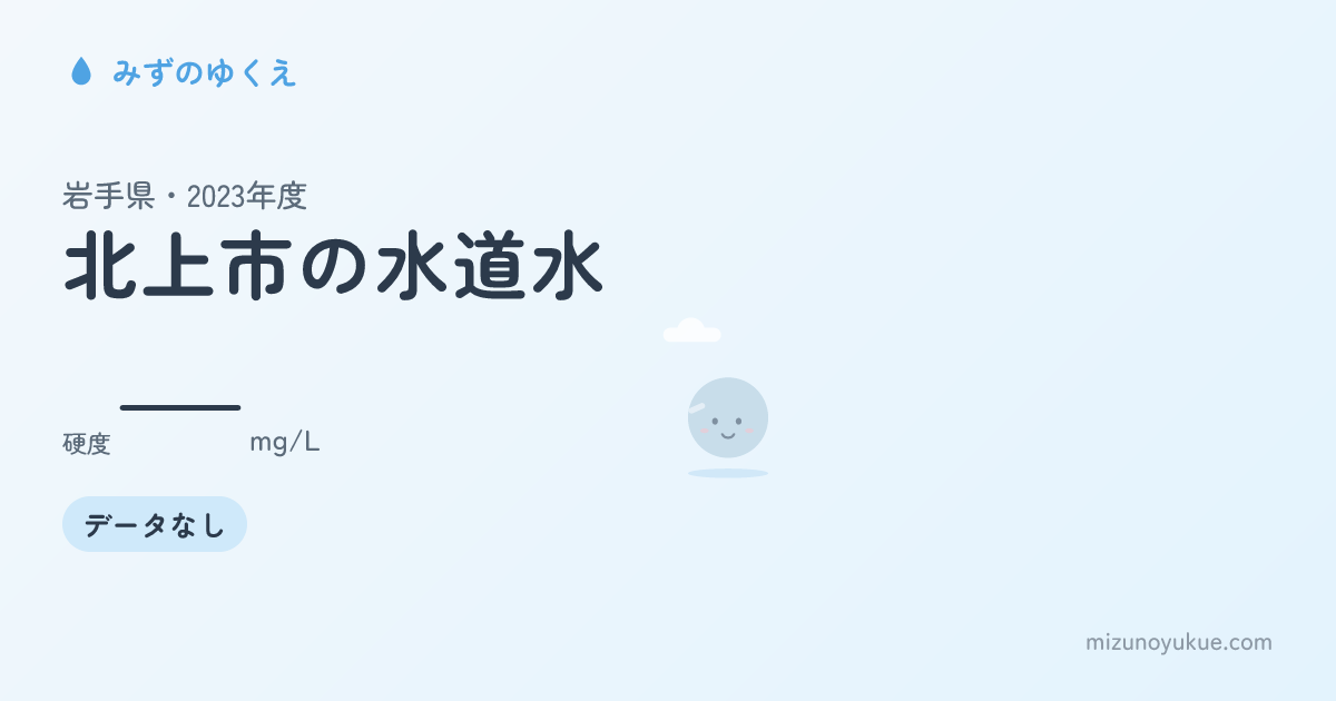 岩手県北上市の水道水カード
