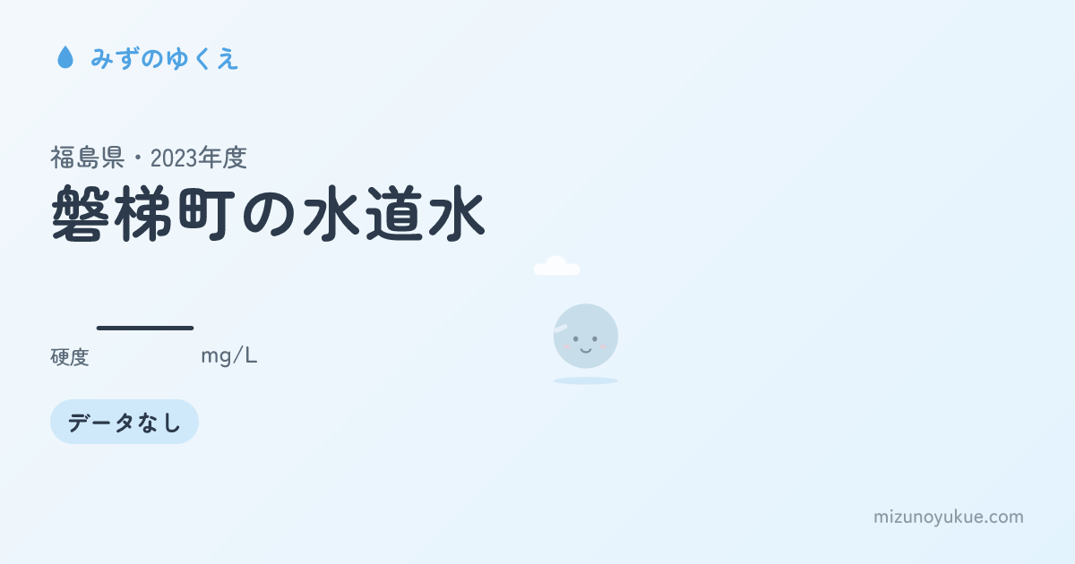 福島県磐梯町の水道水カード