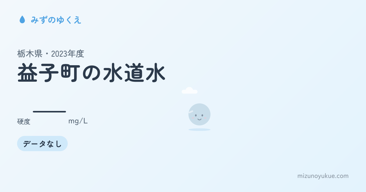 栃木県益子町の水道水カード