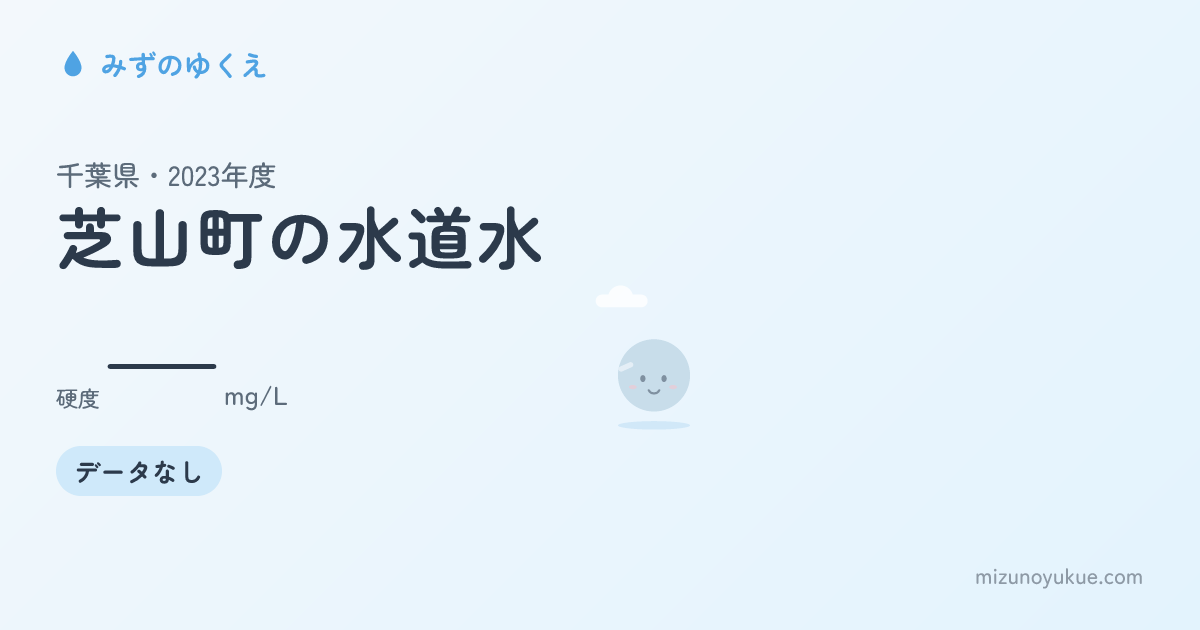 千葉県芝山町の水道水カード