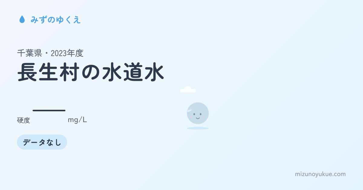 千葉県長生村の水道水カード