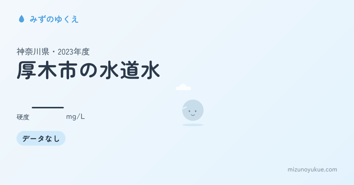 神奈川県厚木市の水道水カード