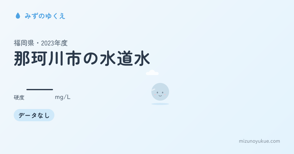 福岡県那珂川市の水道水カード