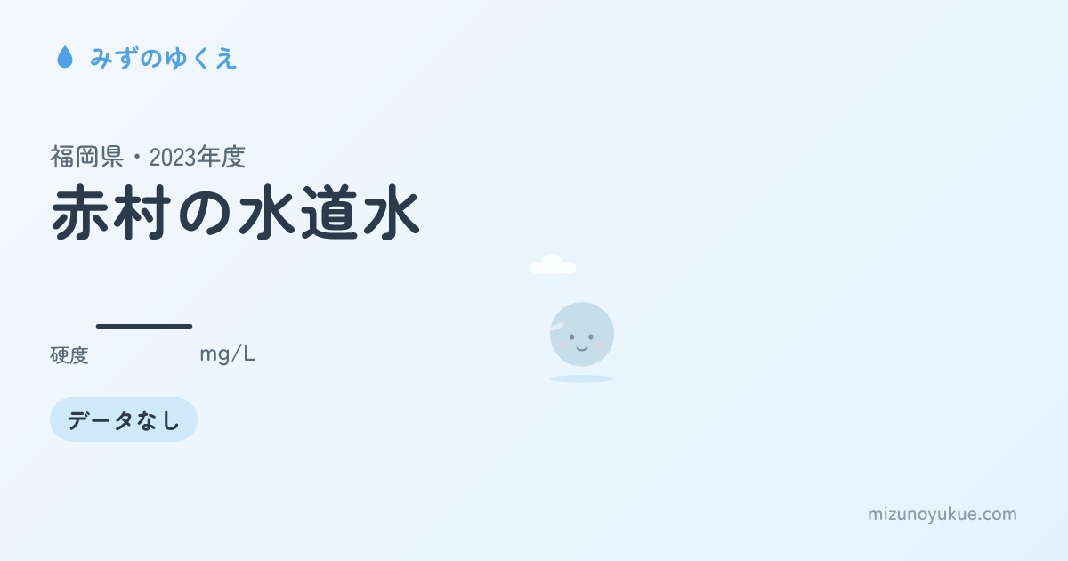 福岡県赤村の水道水カード