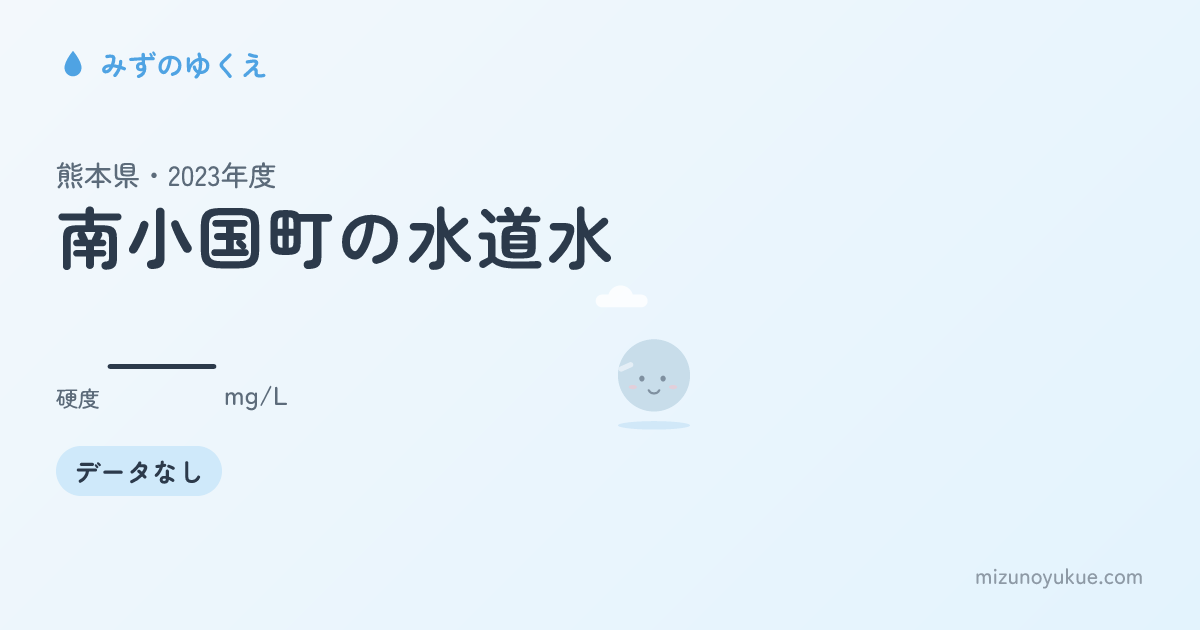 熊本県南小国町の水道水カード
